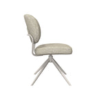 Eetkamerstoel Geneva - Naturel - Royal Boucle - Taupe Metalen Frame