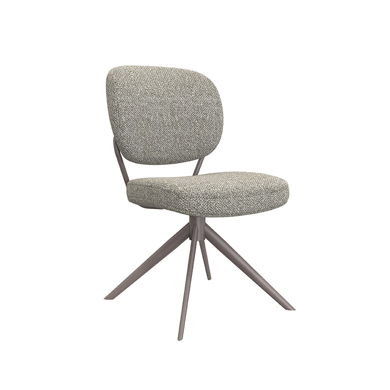 Eetkamerstoel Geneva - Mushroom - Royal Boucle - Brons Metalen Frame