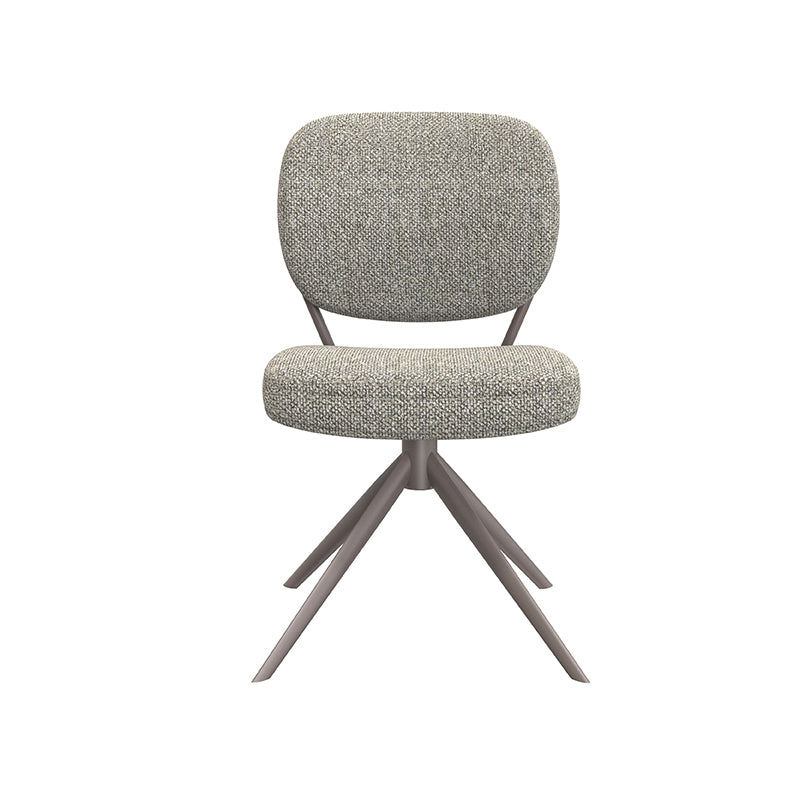 Eetkamerstoel Geneva - Mushroom - Royal Boucle - Brons Metalen Frame