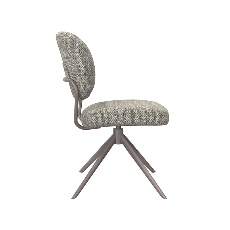 Eetkamerstoel Geneva - Mushroom - Royal Boucle - Brons Metalen Frame