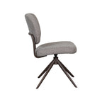 Eetkamerstoel Geneva - Mushroom - Boucle - Brons Metalen Frame
