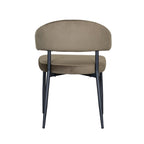 Eetkamerstoel Bliss - Hunter - Fluweel - Zwart Metalen Frame