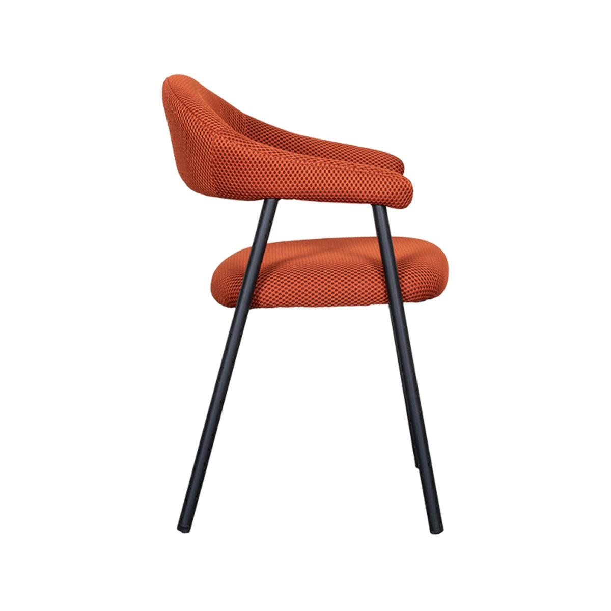 Eetkamerstoel Amaze - Rust - Breathe - Zwart Metalen Frame