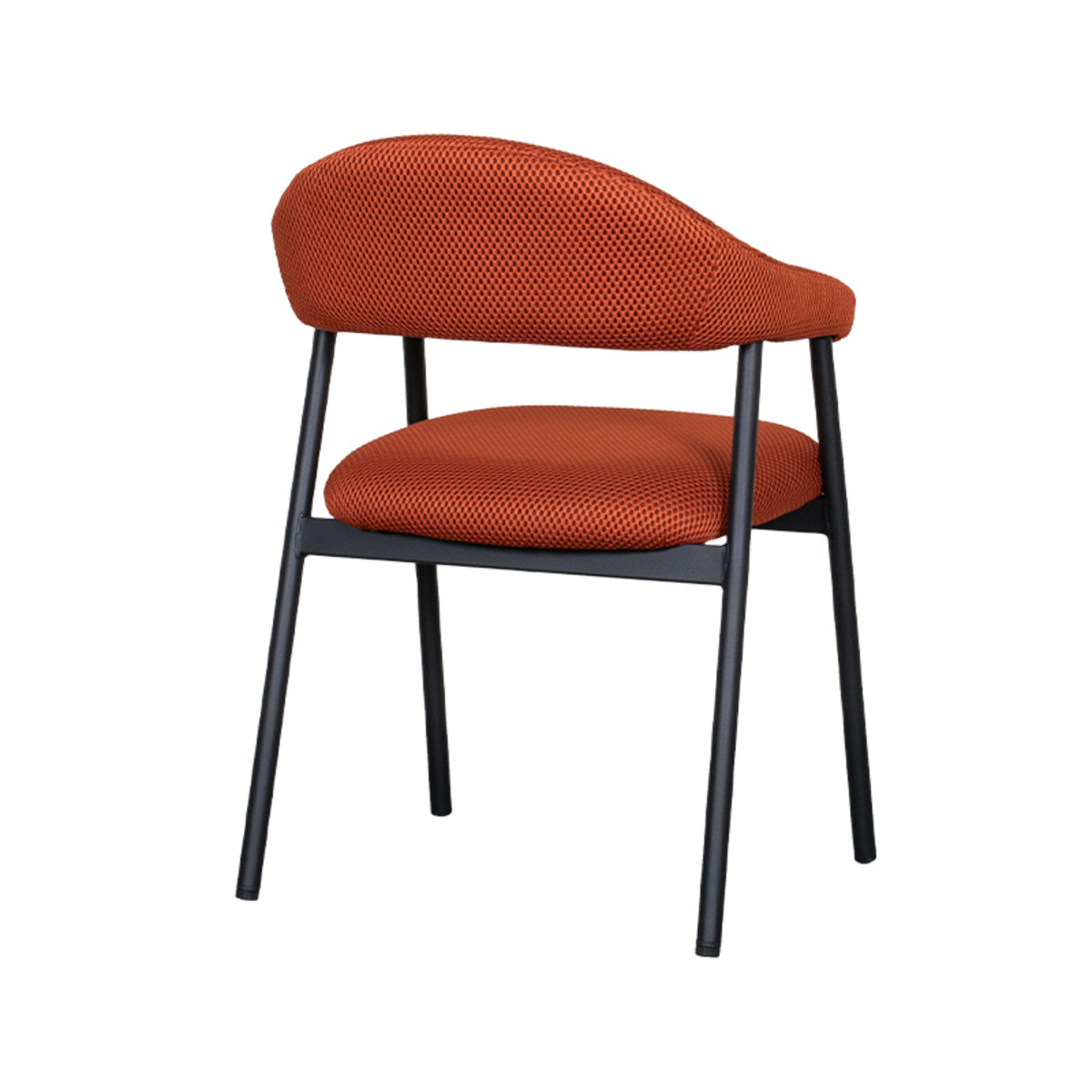 Eetkamerstoel Amaze - Rust - Breathe - Zwart Metalen Frame