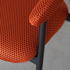 Eetkamerstoel Amaze - Rust - Breathe - Zwart Metalen Frame