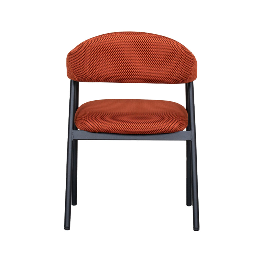 Eetkamerstoel Amaze - Rust - Breathe - Zwart Metalen Frame