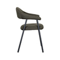 Eetkamerstoel Amaze - Hunter - Breathe - Zwart Metalen Frame