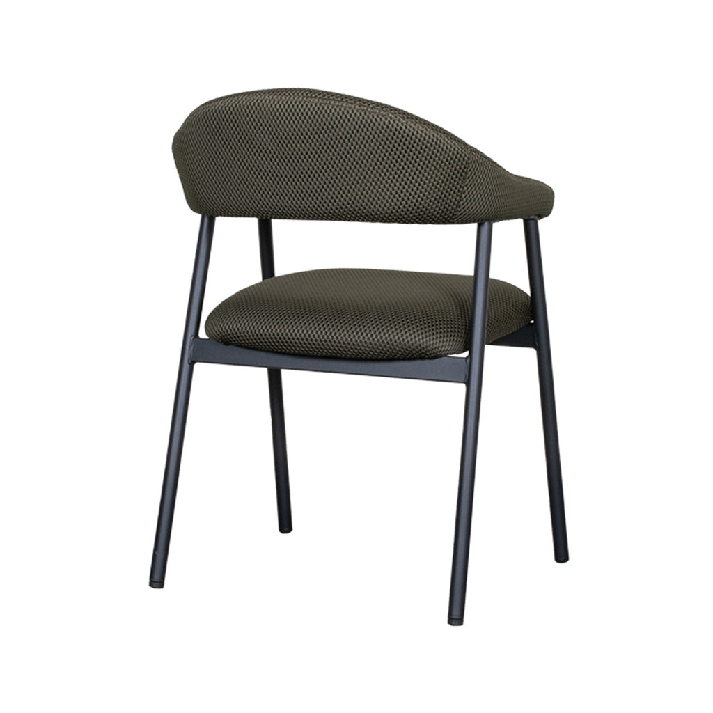 Eetkamerstoel Amaze - Hunter - Breathe - Zwart Metalen Frame