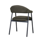 Eetkamerstoel Amaze - Hunter - Breathe - Zwart Metalen Frame