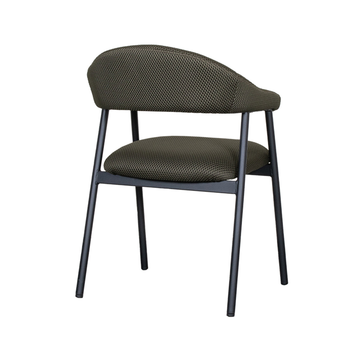 Eetkamerstoel Amaze - Hunter - Breathe - Zwart Metalen Frame