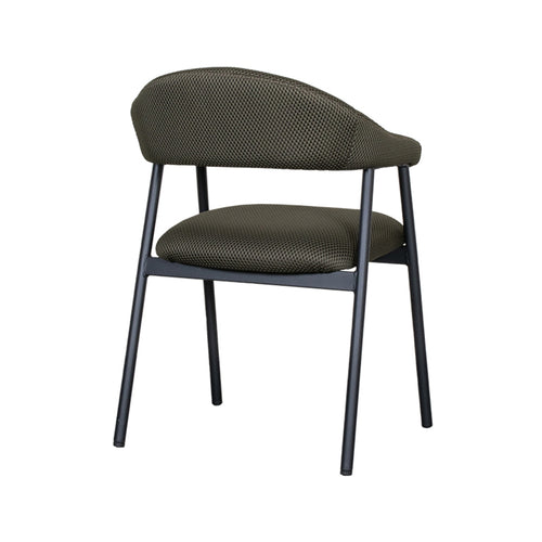 Eetkamerstoel Amaze - Hunter - Breathe - Zwart Metalen Frame