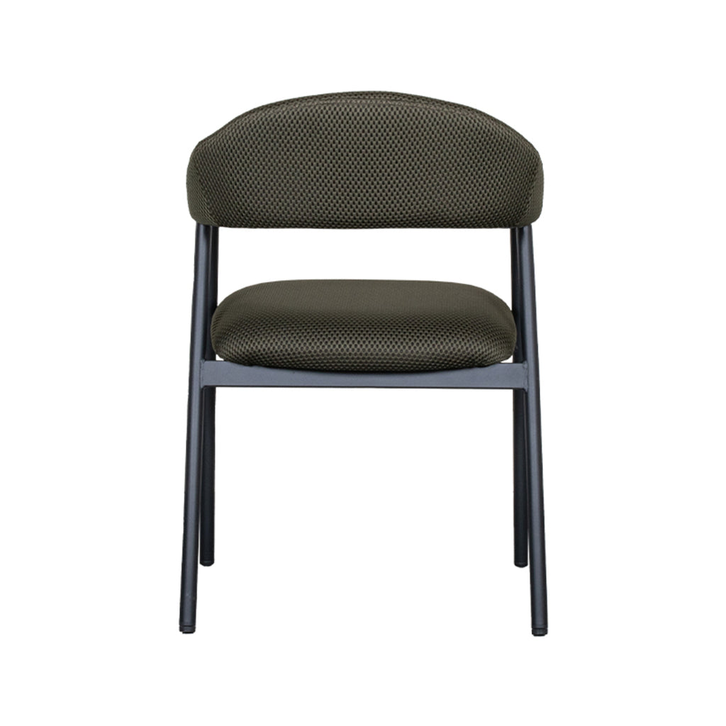 Eetkamerstoel Amaze - Hunter - Breathe - Zwart Metalen Frame
