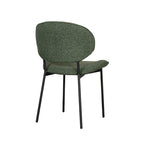 Eetkamerstoel Senn - Forest - Royal Boucle - Zwart Metalen Frame
