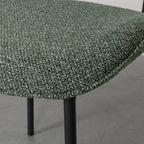 Eetkamerstoel Senn - Forest - Royal Boucle - Zwart Metalen Frame