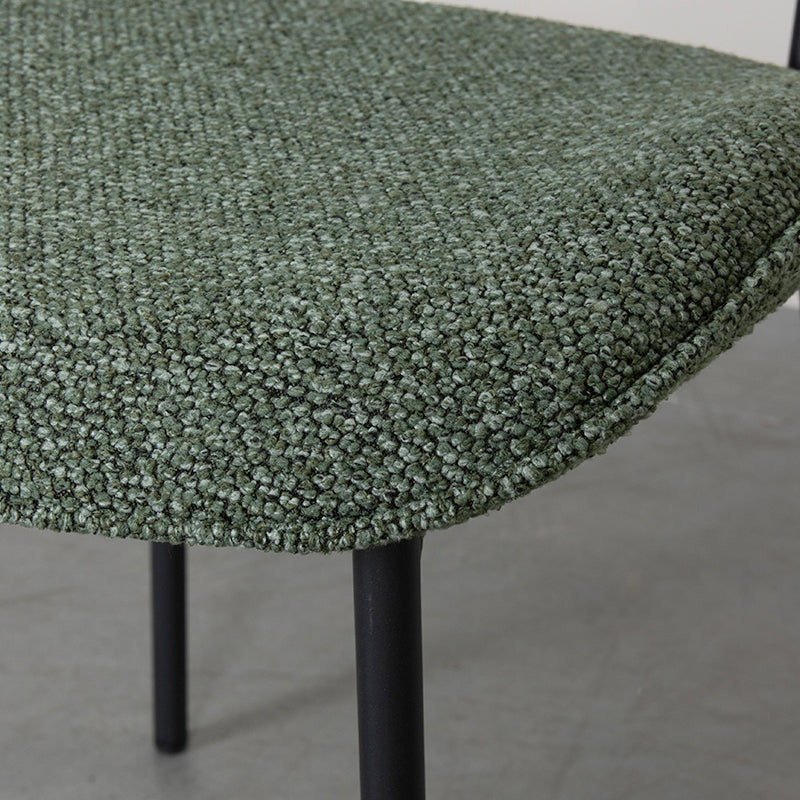Eetkamerstoel Senn - Forest - Royal Boucle - Zwart Metalen Frame