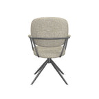 Eetkamerstoel Basel - Naturel - Royal Boucle - Zwart Metalen Frame