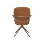 Eetkamerstoel Basel - Coral - Royal Boucle - Coral Metalen Frame