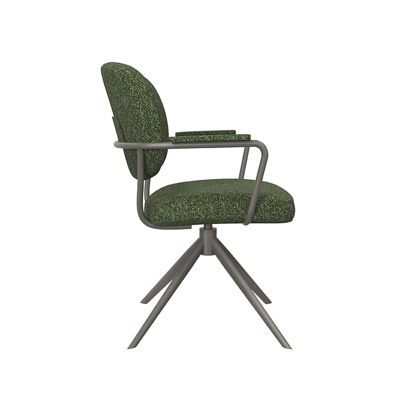 Eetkamerstoel Basel - Forest - Royal Boucle - Forest Metalen Frame