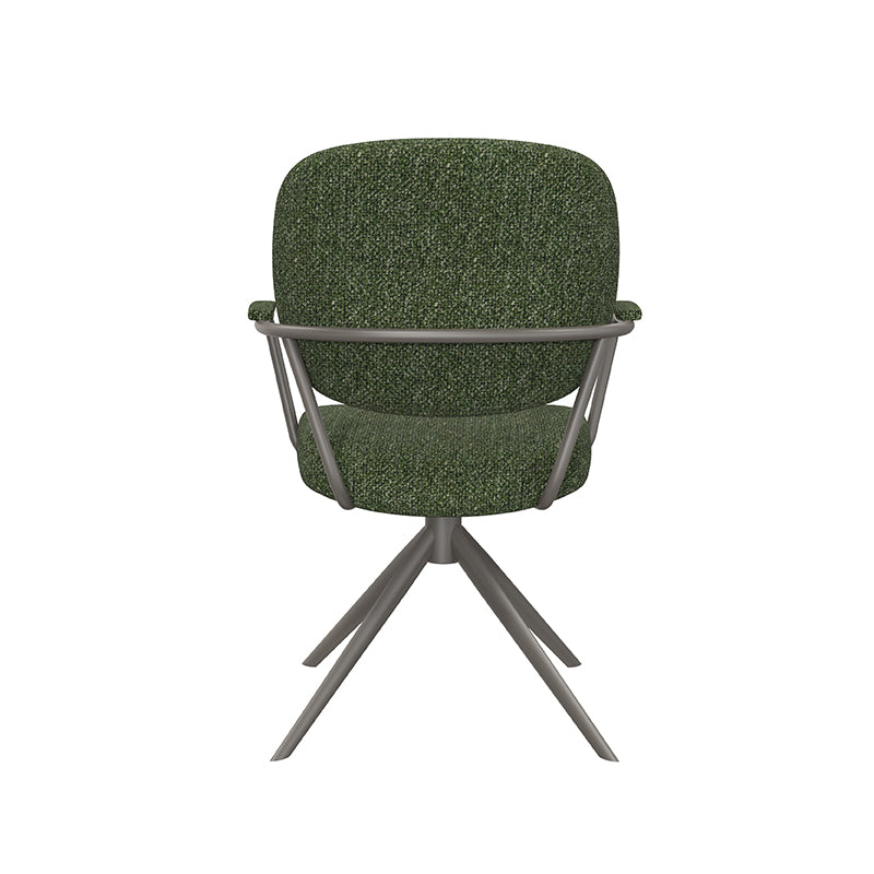 Eetkamerstoel Basel - Forest - Royal Boucle - Forest Metalen Frame