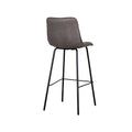 Barkruk Bistro - Antraciet - Micro Suede - Hoog