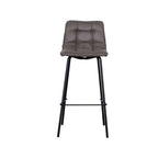 Barkruk Bistro - Antraciet - Micro Suede - Hoog