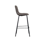 Barkruk Bistro - Antraciet - Micro Suede - Hoog
