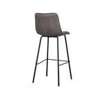 Barkruk Bistro - Antraciet - Micro Suede - Hoog