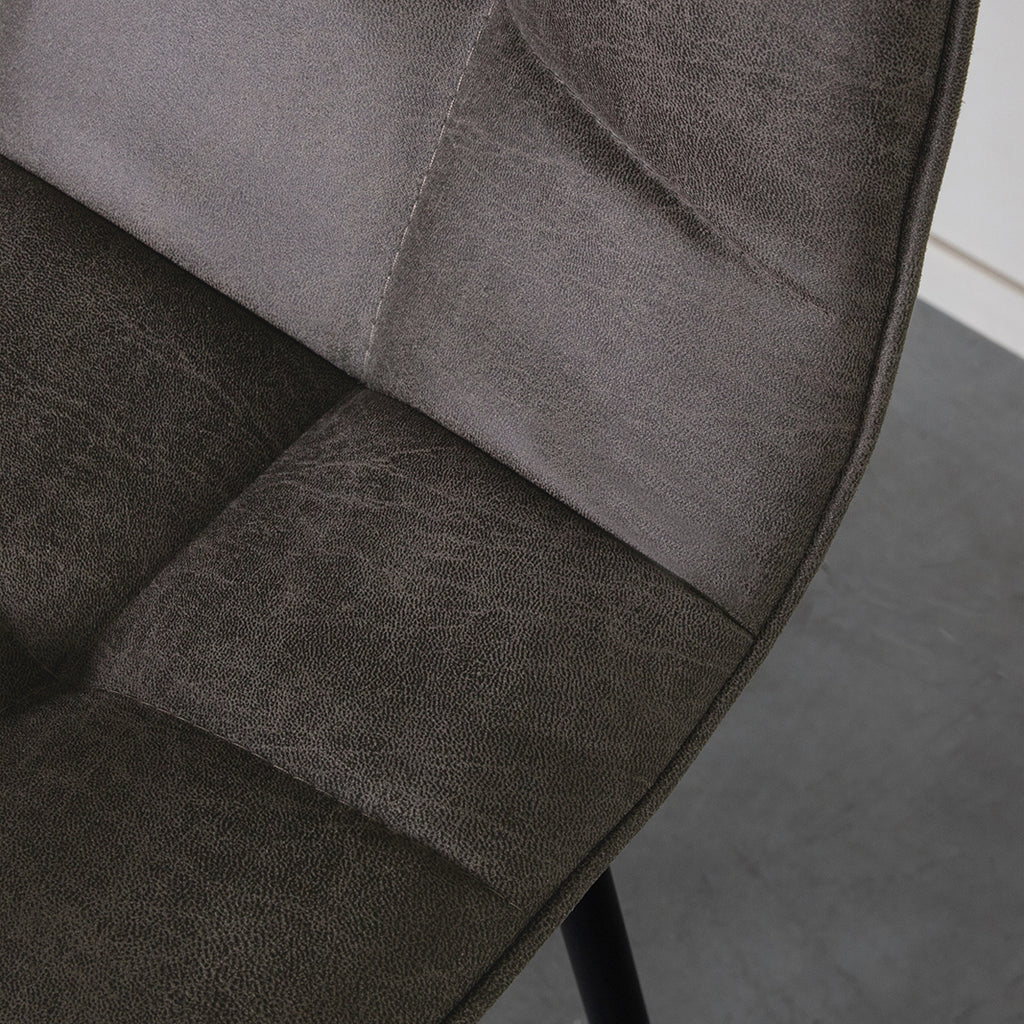 Barkruk Bistro - Antraciet - Micro Suede - Hoog