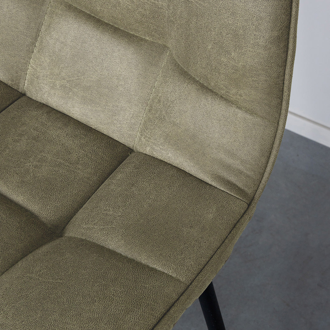 Barkruk Bistro - Moss - Micro Suede - Hoog