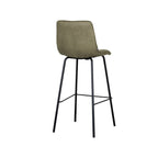 Barkruk Bistro - Moss - Micro Suede - Hoog