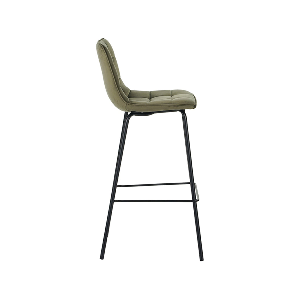 Barkruk Bistro - Hunter - Fluweel - Hoog