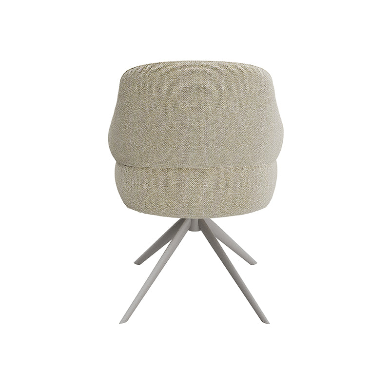 Eetkamerstoel Bern - Naturel - Royal Boucle - Taupe Metalen Frame