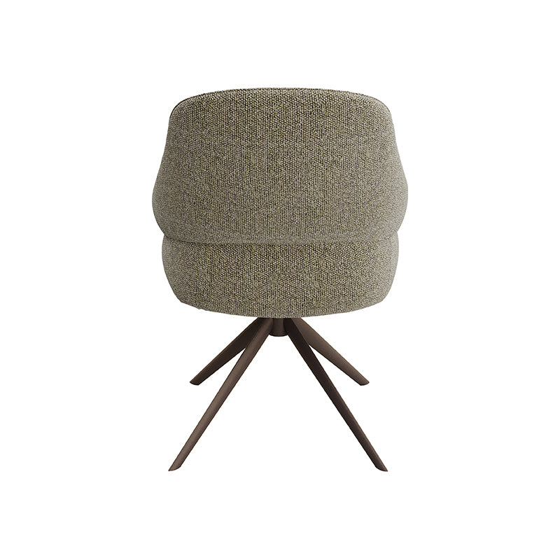 Eetkamerstoel Bern - Mushroom - Royal Boucle - Brons Metalen Frame