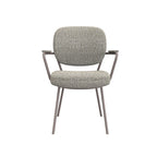 Eetkamerstoel Lausanne - Mushroom - Royal Boucle - Brons Metalen Frame