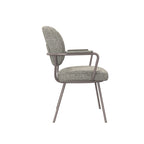Eetkamerstoel Lausanne - Mushroom - Royal Boucle - Brons Metalen Frame