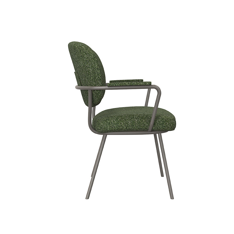 Eetkamerstoel Lausanne - Forest - Boucle - Forest Metalen Frame