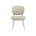 Eetkamerstoel Singapore - Naturel - Royal Boucle - Taupe Metalen Frame
