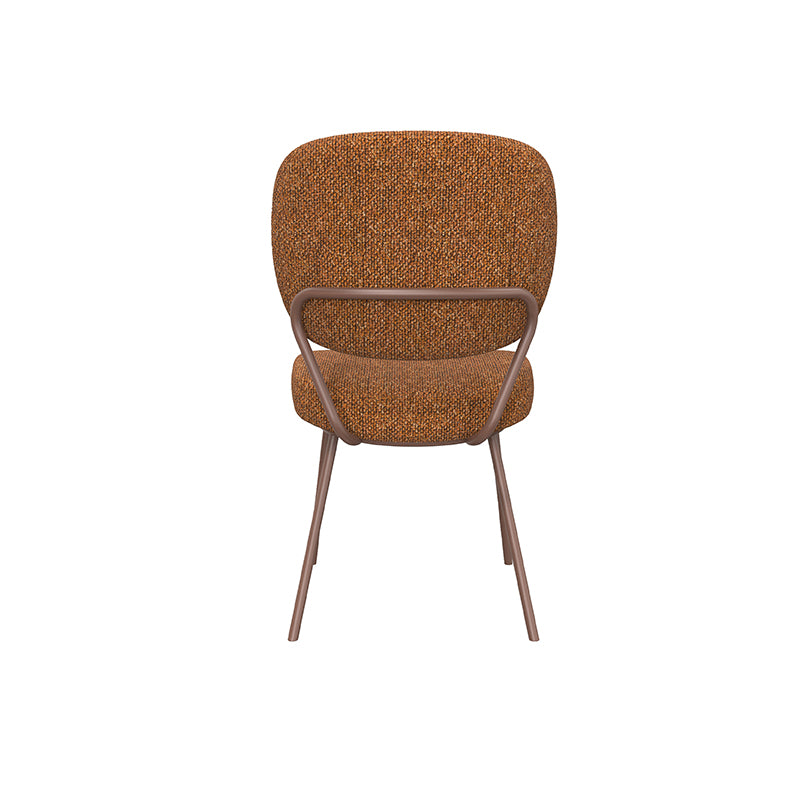 Eetkamerstoel Singapore - Coral - Royal Boucle - Coral Metalen Frame