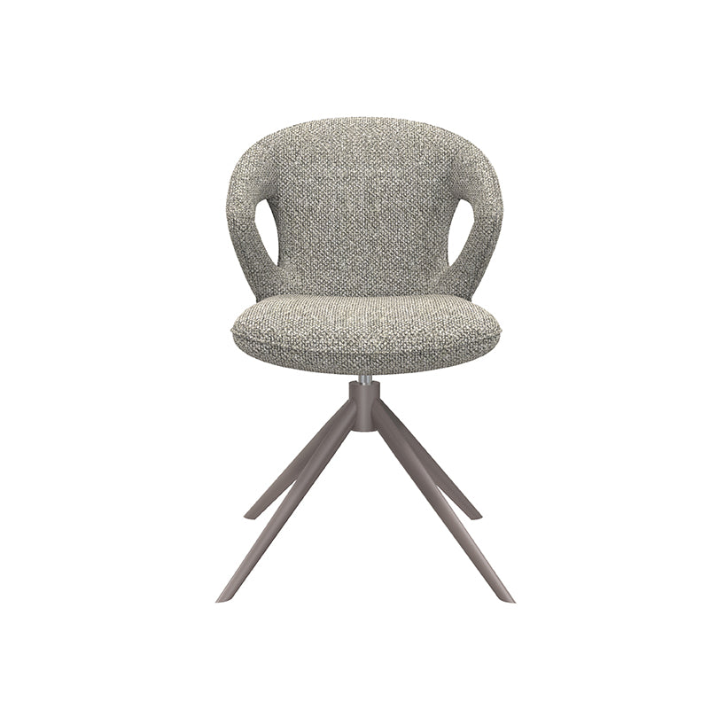 Eetkamerstoel Zurich - Mushroom - Royal Boucle - Brons Metalen Frame