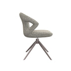 Eetkamerstoel Zurich - Mushroom - Royal Boucle - Brons Metalen Frame