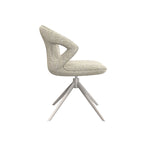 Eetkamerstoel Zurich - Naturel - Royal Boucle - Taupe Metalen Frame