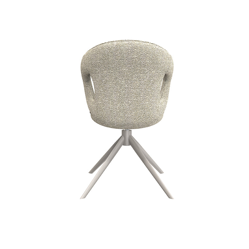 Eetkamerstoel Zurich - Naturel - Royal Boucle - Taupe Metalen Frame
