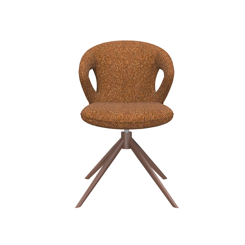 Eetkamerstoel Zurich - Coral - Royal Boucle - Coral Metalen Frame