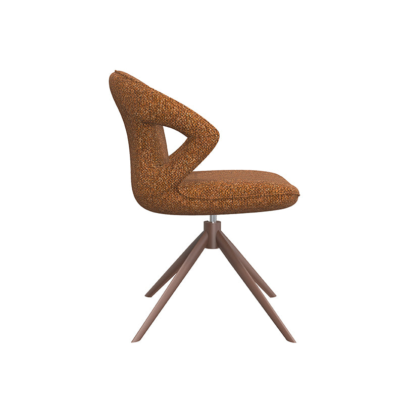 Eetkamerstoel Zurich - Coral - Royal Boucle - Coral Metalen Frame