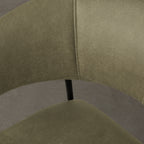 Eetkamerstoel Luuk - Moss - Micro Suede - Zwart Metalen Frame
