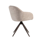 Eetkamerstoel Fiby - Clay - Elite - Brons Metalen Frame