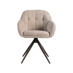 Eetkamerstoel Esma - Clay - Chenille - Brons Metalen Frame