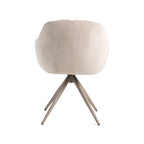 Eetkamerstoel Esma - Naturel - Elite - Taupe Metalen Frame