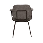Eetkamerstoel Loreto - Mushroom - Royal Boucle - Brons Metalen Frame