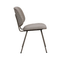 Eetkamerstoel Ravenna - Naturel - Royal Boucle - Taupe Metalen Frame